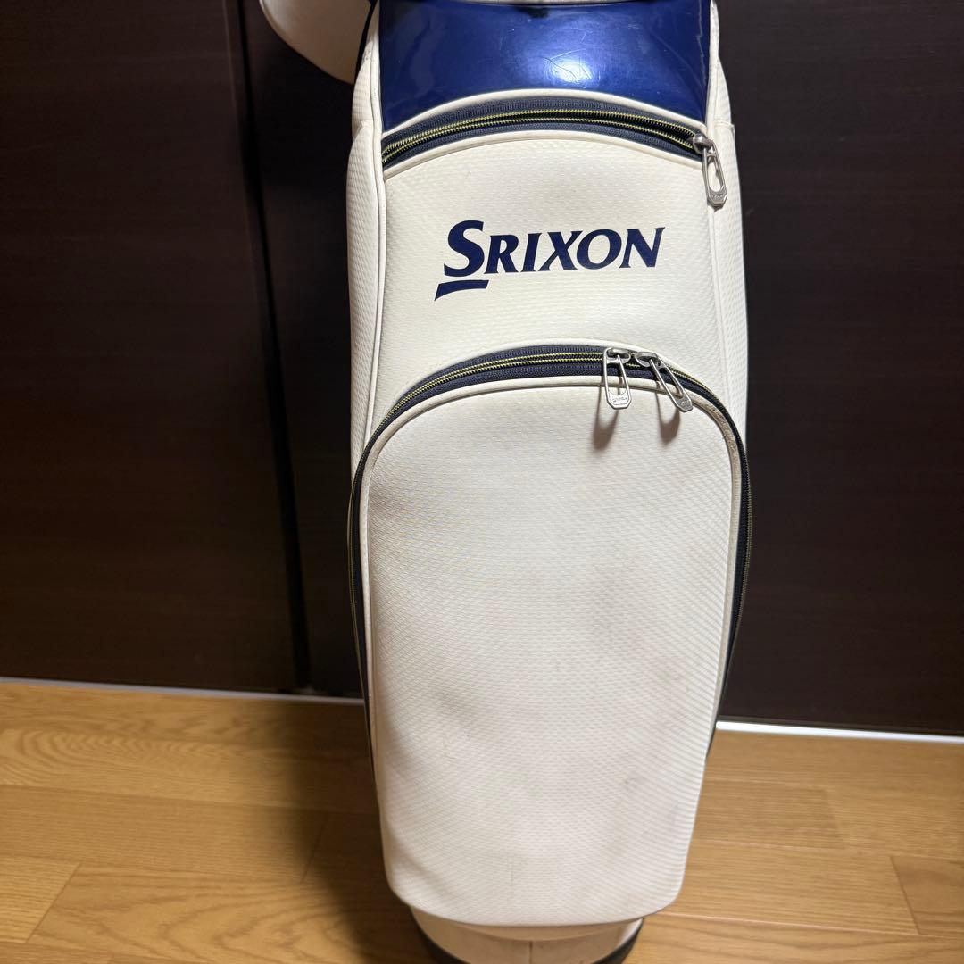 Srixon キャディバッグ ゴルフバッグ ホワイト/ブルー