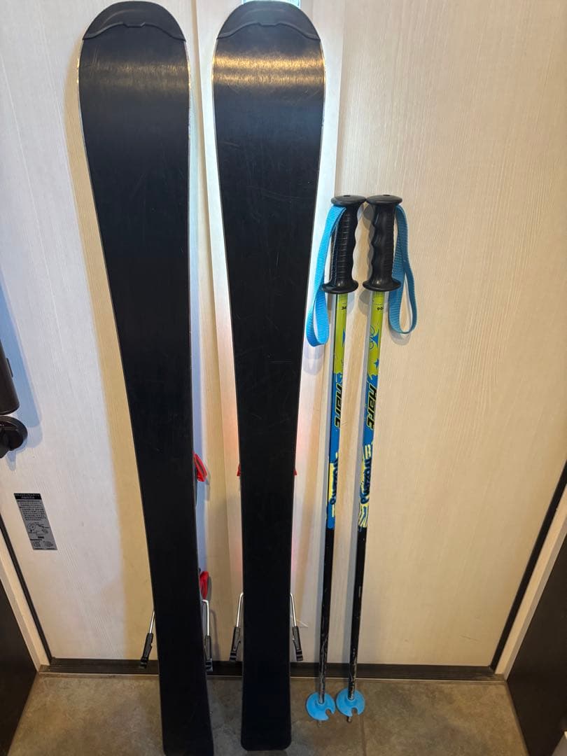 ATOMIC JX スキー 板 110、靴19〜20靴袋付きストック付きセット
