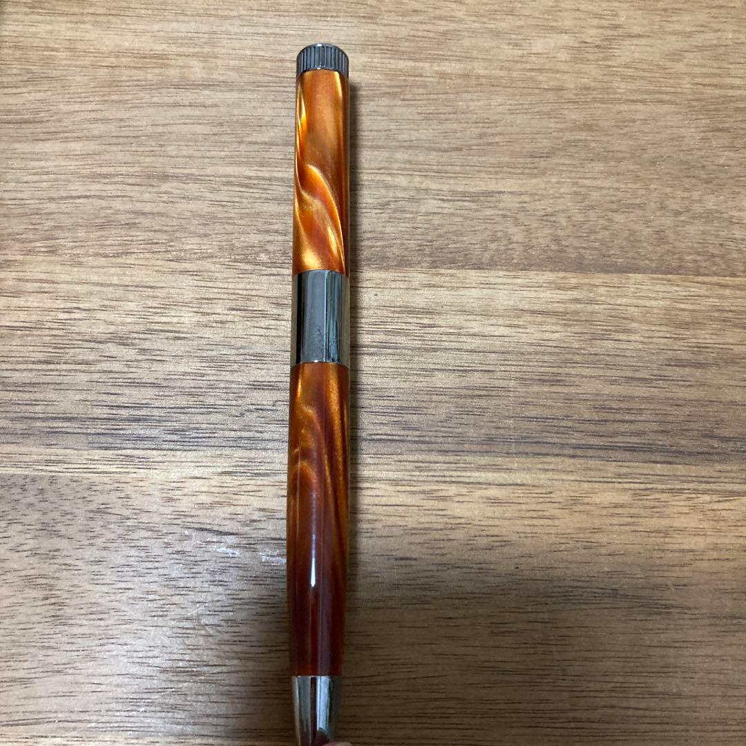 伊東屋ROMEO No.3ボールペン　イタリアンアンバー細軸　【箱付き】