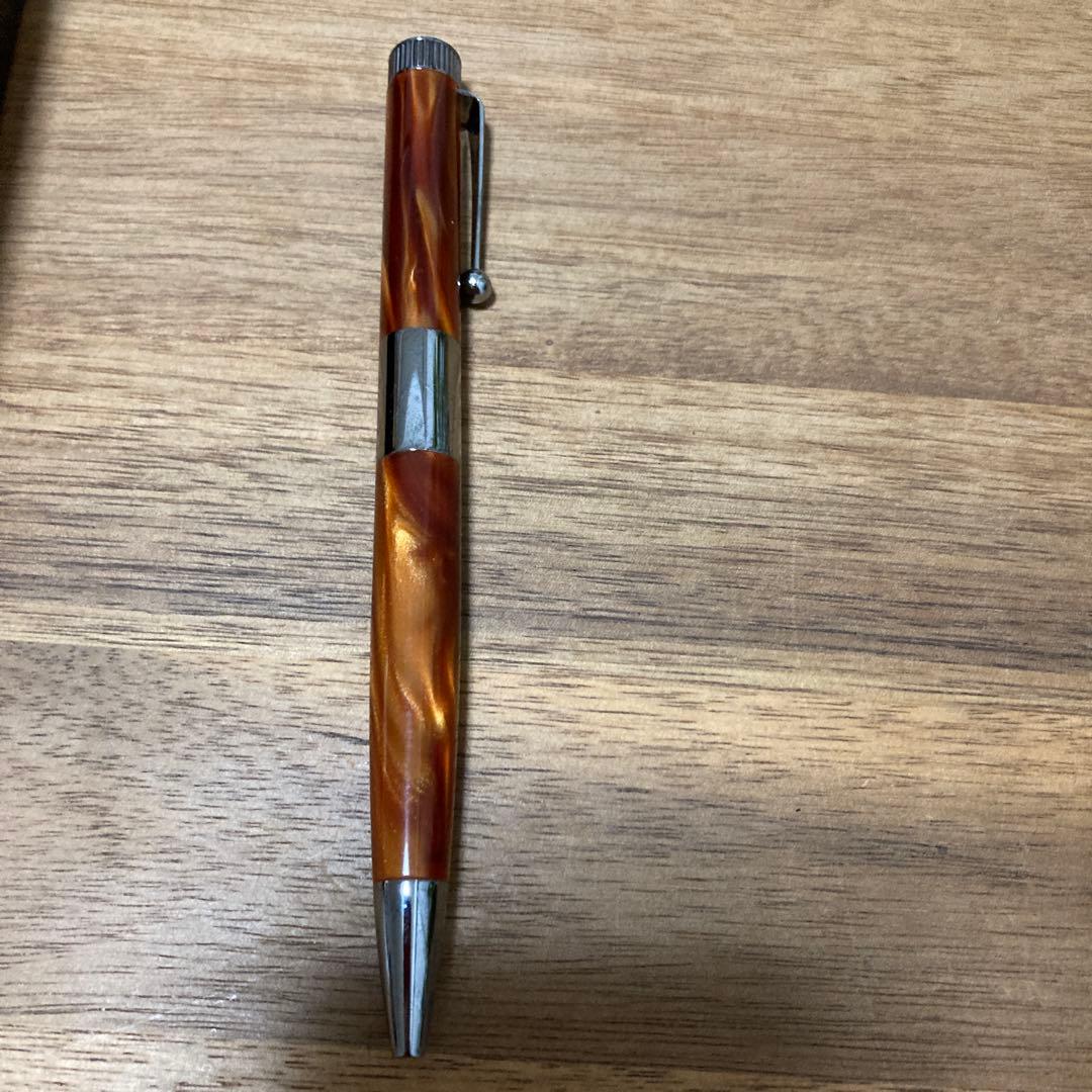 伊東屋ROMEO No.3ボールペン　イタリアンアンバー細軸　【箱付き】