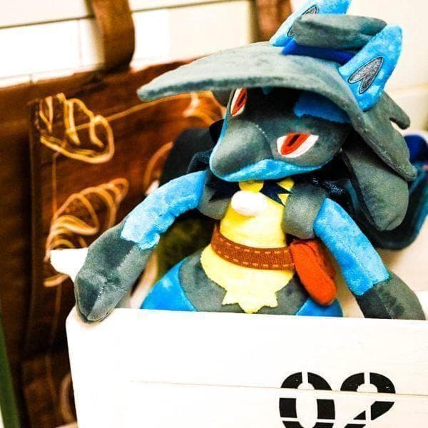 ハロウィンルカリオ　ぬいぐるみ　大きい　3０ｃｍ　リボン袋付【現物撮影】