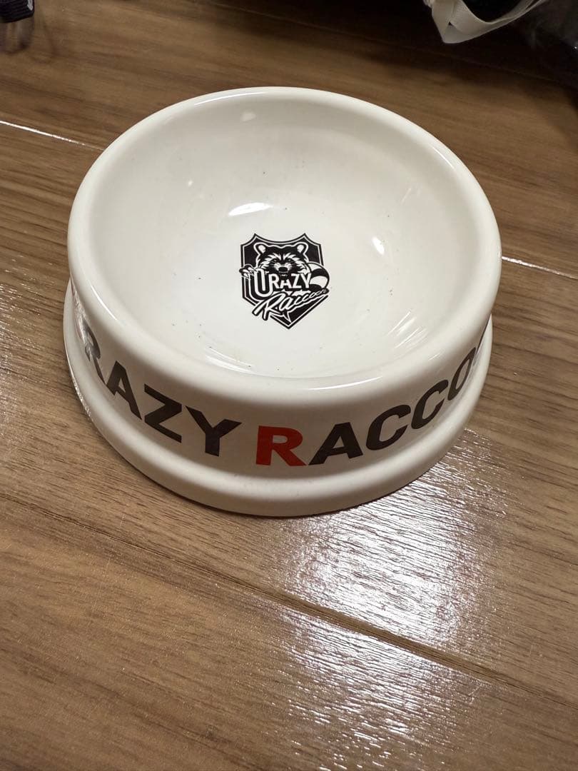 CRAZY RACCOON 犬用食器 陶器製