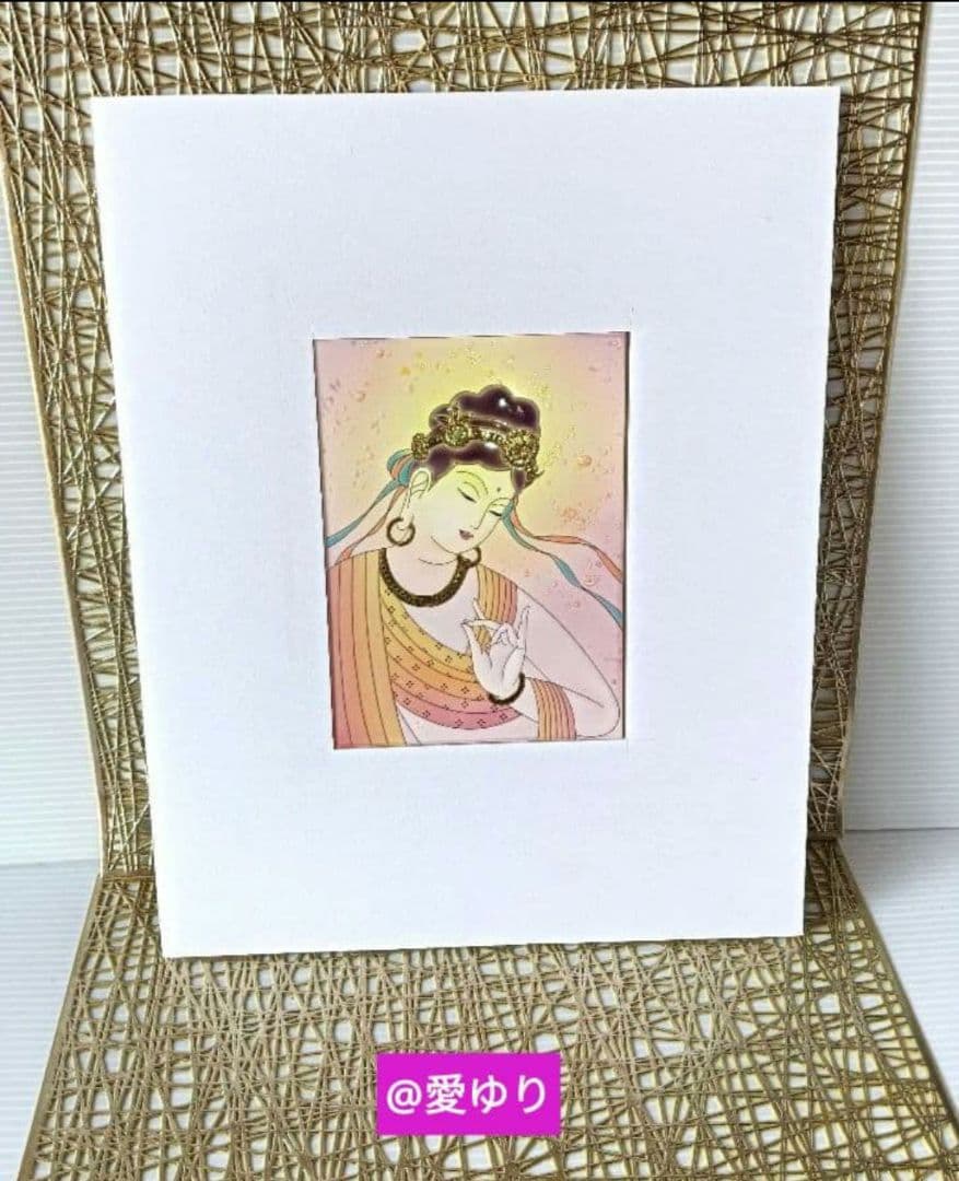 ⚜️草場一壽⭐陶彩画♦原画⭐【貴重】❄️『和顔』【肉筆サイン入り】観世音菩薩