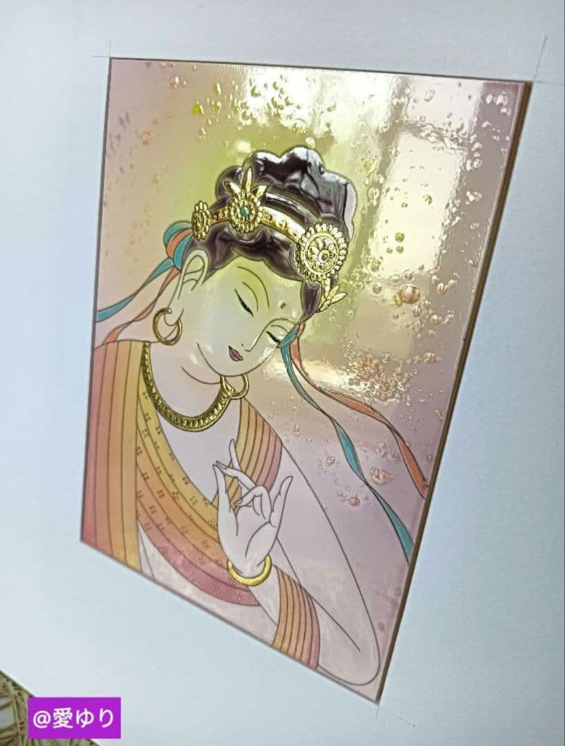 ⚜️草場一壽⭐陶彩画♦原画⭐【貴重】❄️『和顔』【肉筆サイン入り】観世音菩薩