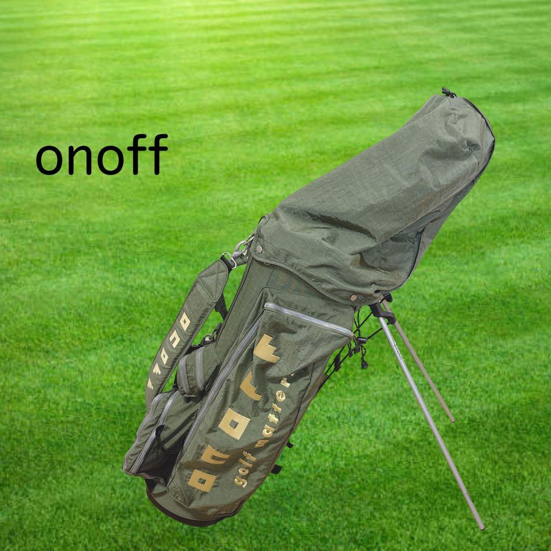 K350 onoff オノフ スタンドキャディバッグ オリーブグリーン