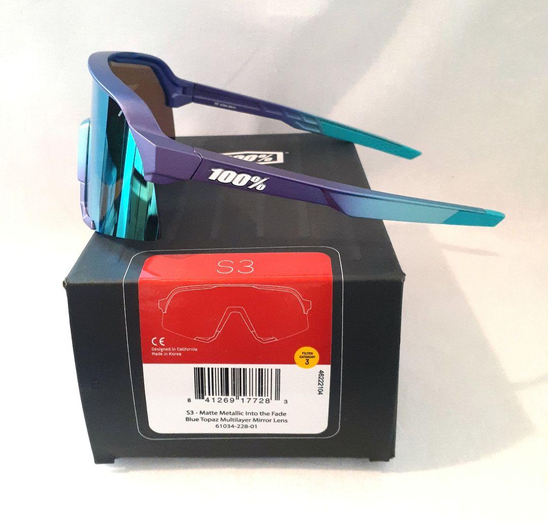 売約済み 100% S3 ブルートパーズ ワンハンドレッド サングラス