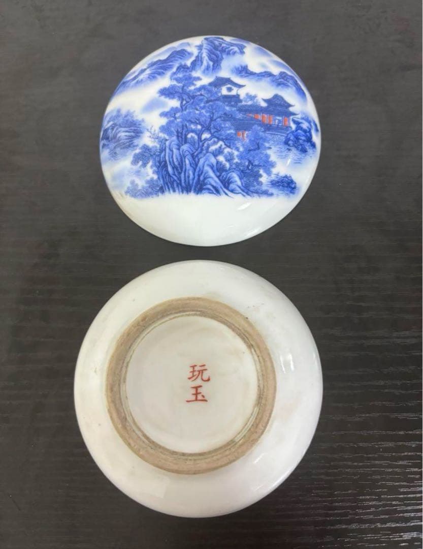 中国　古物　印泥盒　骨董品　三つまとめ売り