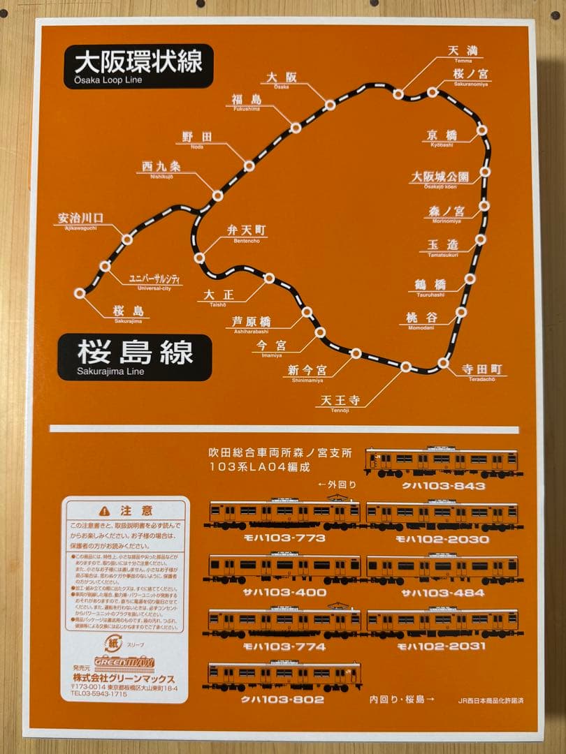 GREENMAX JR103系「さよなら大阪環状線103系」　8両編成　Nゲージ