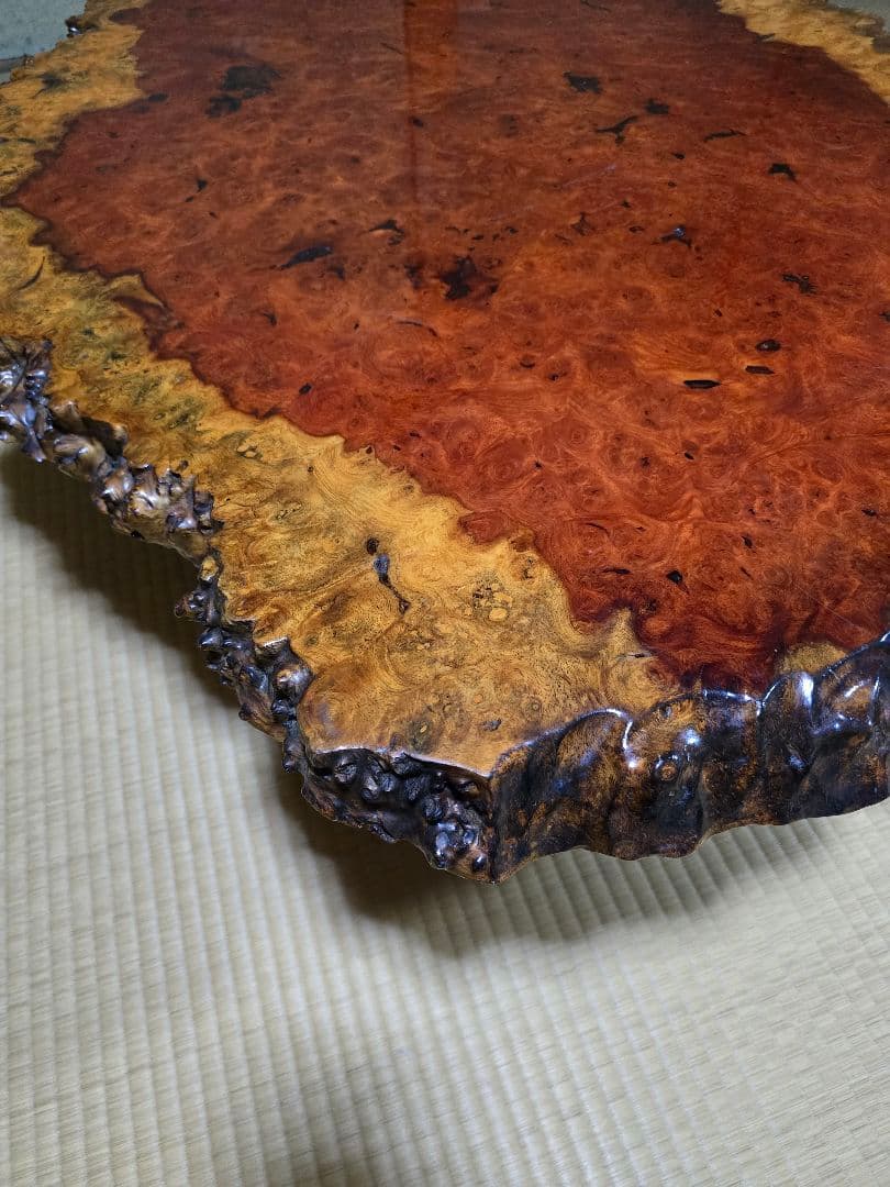 花梨 天然木 一枚板 瘤 瘤杢 花台 座卓 テーブル