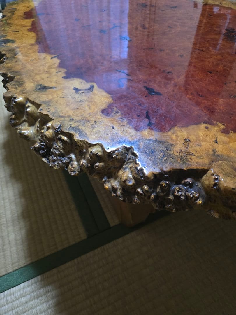 花梨 天然木 一枚板 瘤 瘤杢 花台 座卓 テーブル