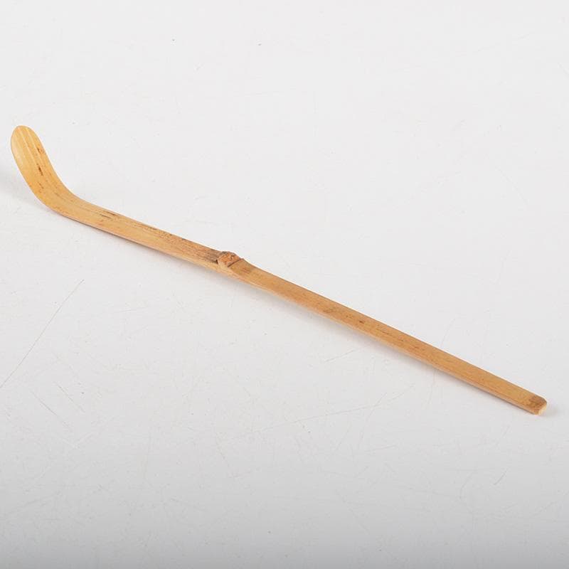 茶道具　宗春作　茶杓　銘「千代の友」　紫野　細合喝堂書付　共筒共箱　Ｃ　6262