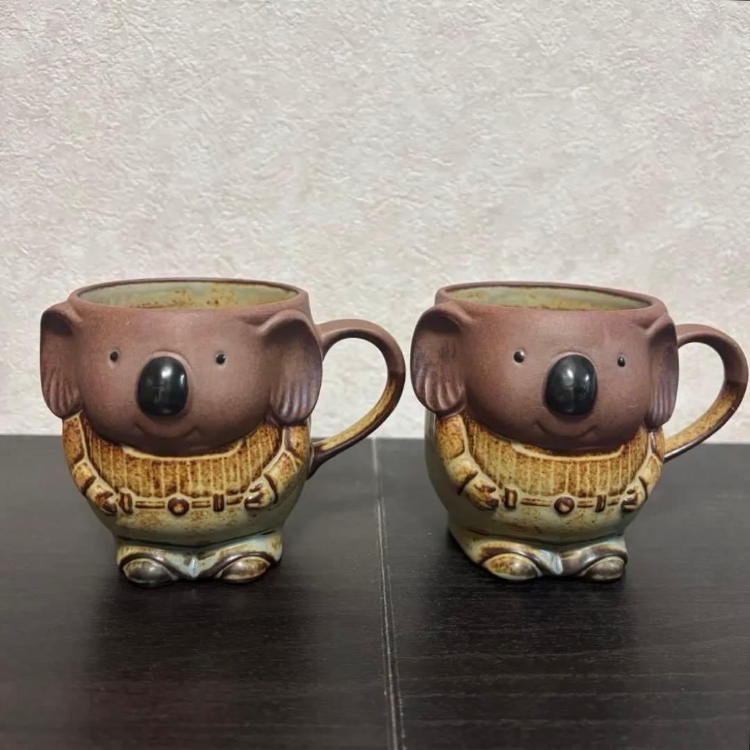コアラデザイン マグカップ 2個セット　ヴィンテージ　アンティーク