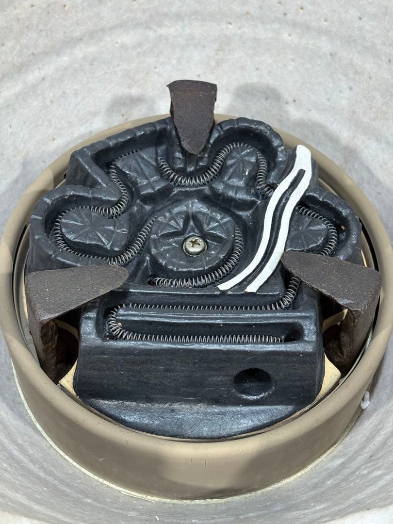 野々田製　風炉型 電熱器　F408志野(紅鉢型) B型100V400W 美品