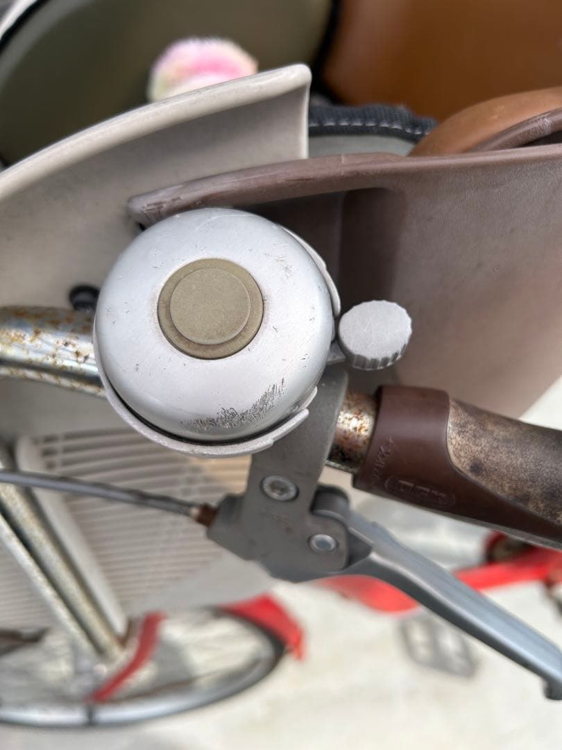 【子ども乗せ・点検済】３人乗り鍵付き自転車 ２６インチ　変速ギア　後輪　新品