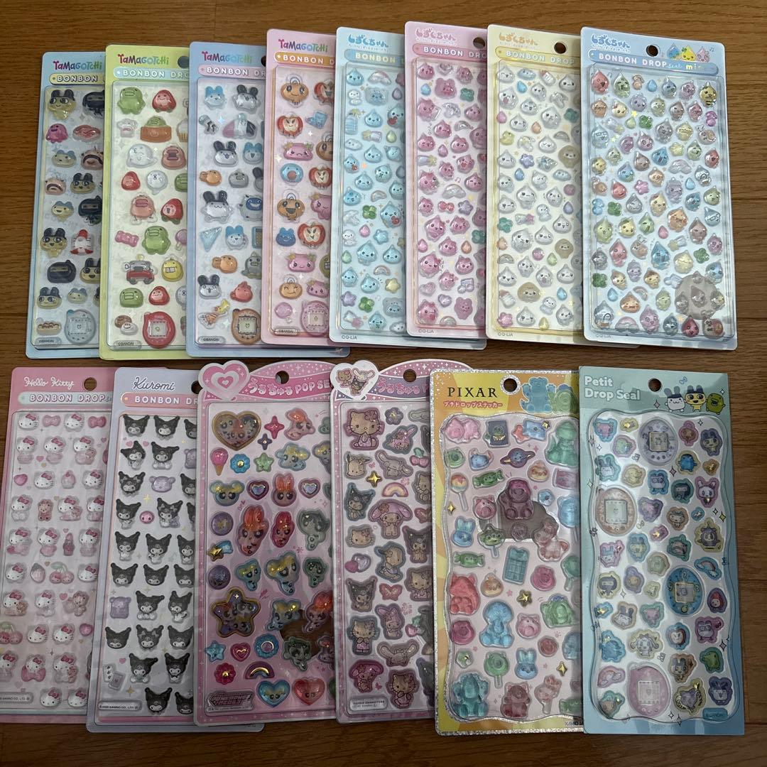ボンボンドロップシール　うるちゅる　プチドロップステッカー　セット　まとめ売り