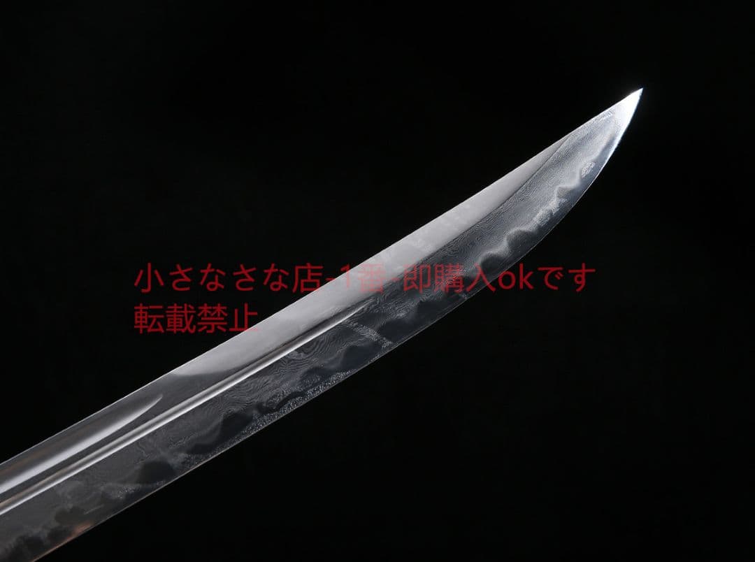 宝龍清刀黒白檀百錬文紋鋼  古兵器 武具 刀装具 日本刀 模造刀 居合刀