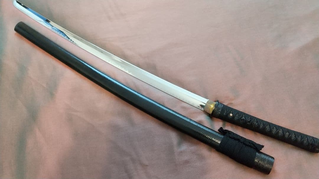 【鶴姫一文字風】模造刀 尖り互の目刃 刀剣 喰出し鍔 模擬刀 上杉謙信