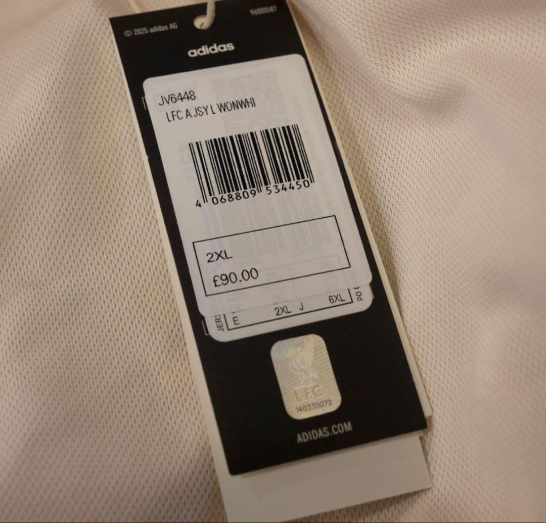 【2XLサイズ】リヴァプール 25/26 アウェイユニフォーム 長袖