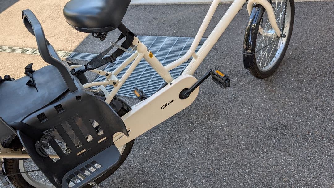 自転車 あさひ 変速機なし チャイルドシート付 Cream Cargo