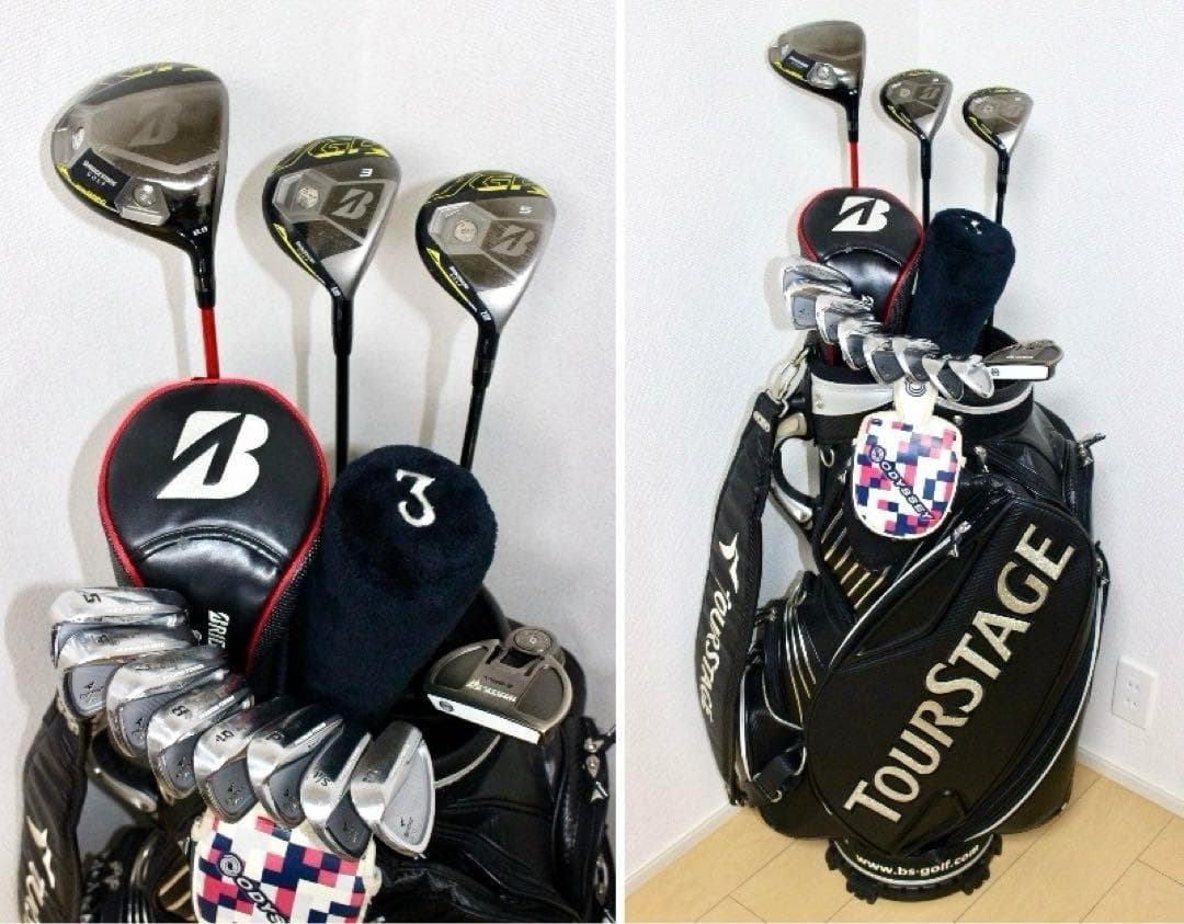 ブリヂストン JGR.ViQ等 ゴルフクラブ フルセット❗️プロモデル バッグ付