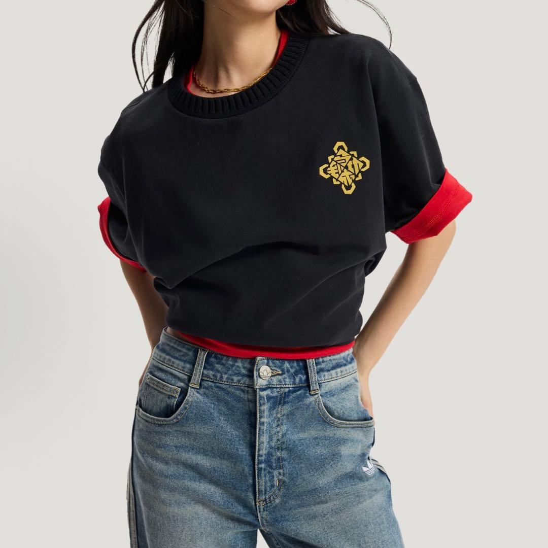 新品S Adidas FW25 CNY 馬年限定 半袖Tシャツ KT0714