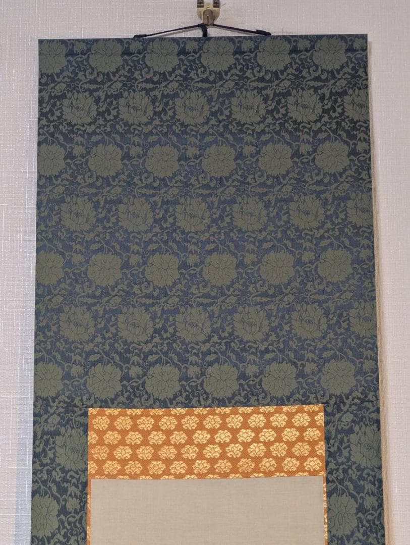 【真作】【複製】掛軸　佐々木象堂　工芸画　白描観音　仏教美術　箱入　T186