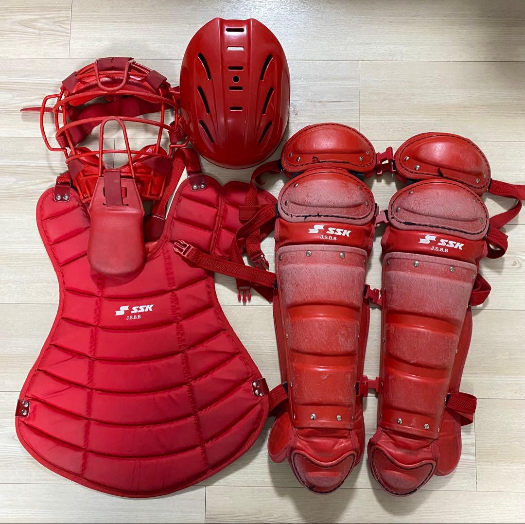 【値下げ】SSK キャッチャー用防具一式　軟式用(JSBB)中古