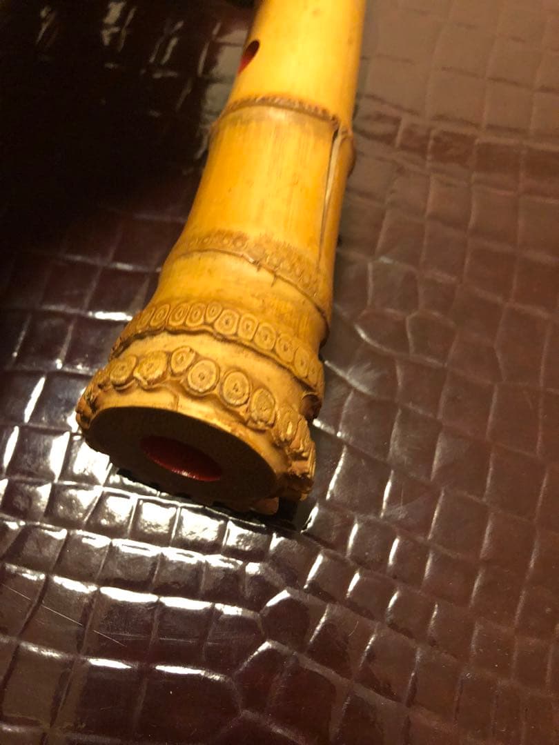尺八　竹童銘　一尺六寸