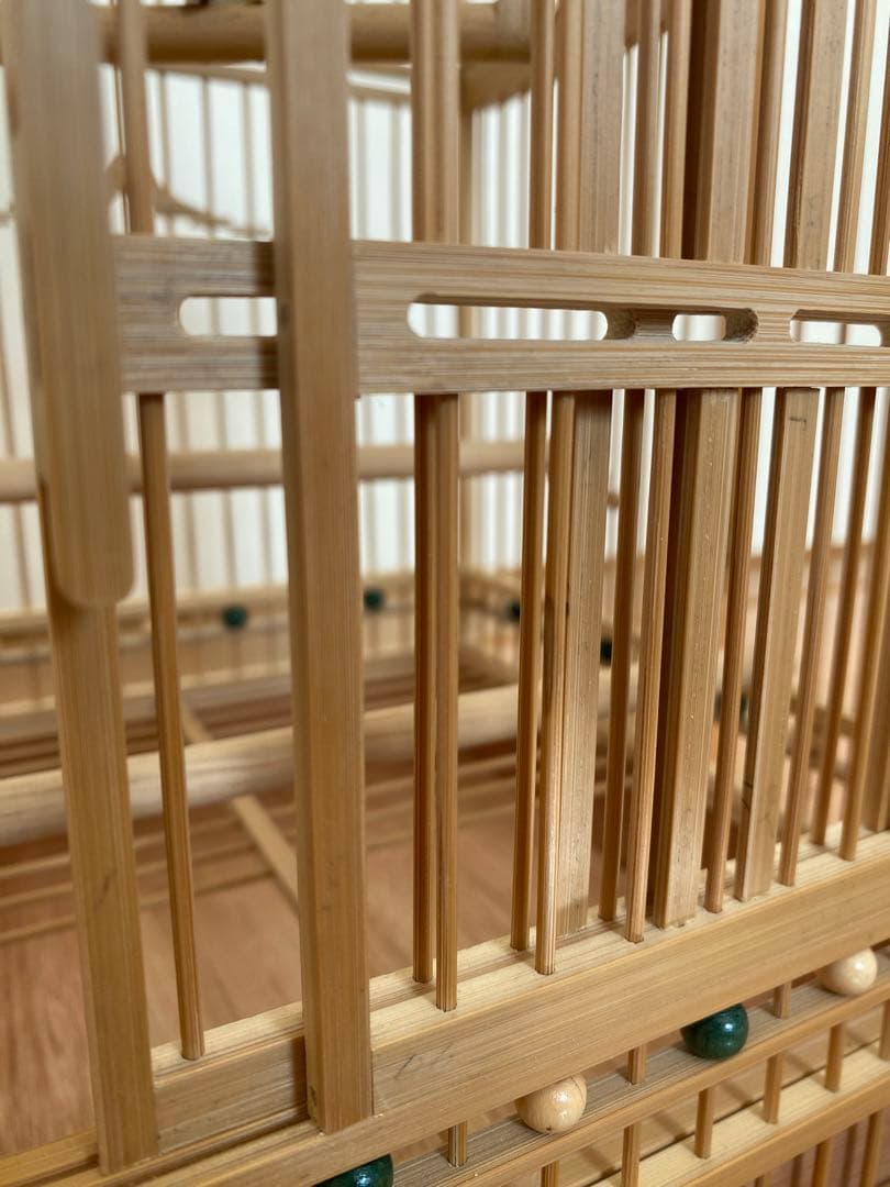 ⭐️限定値下げ　鳥籠　手作り　竹細工　工芸　匠⑤