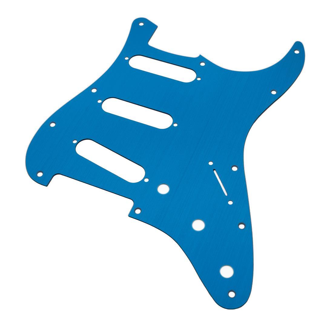 ストラト用アノダイズドピックガードBlue青/Lotustorks