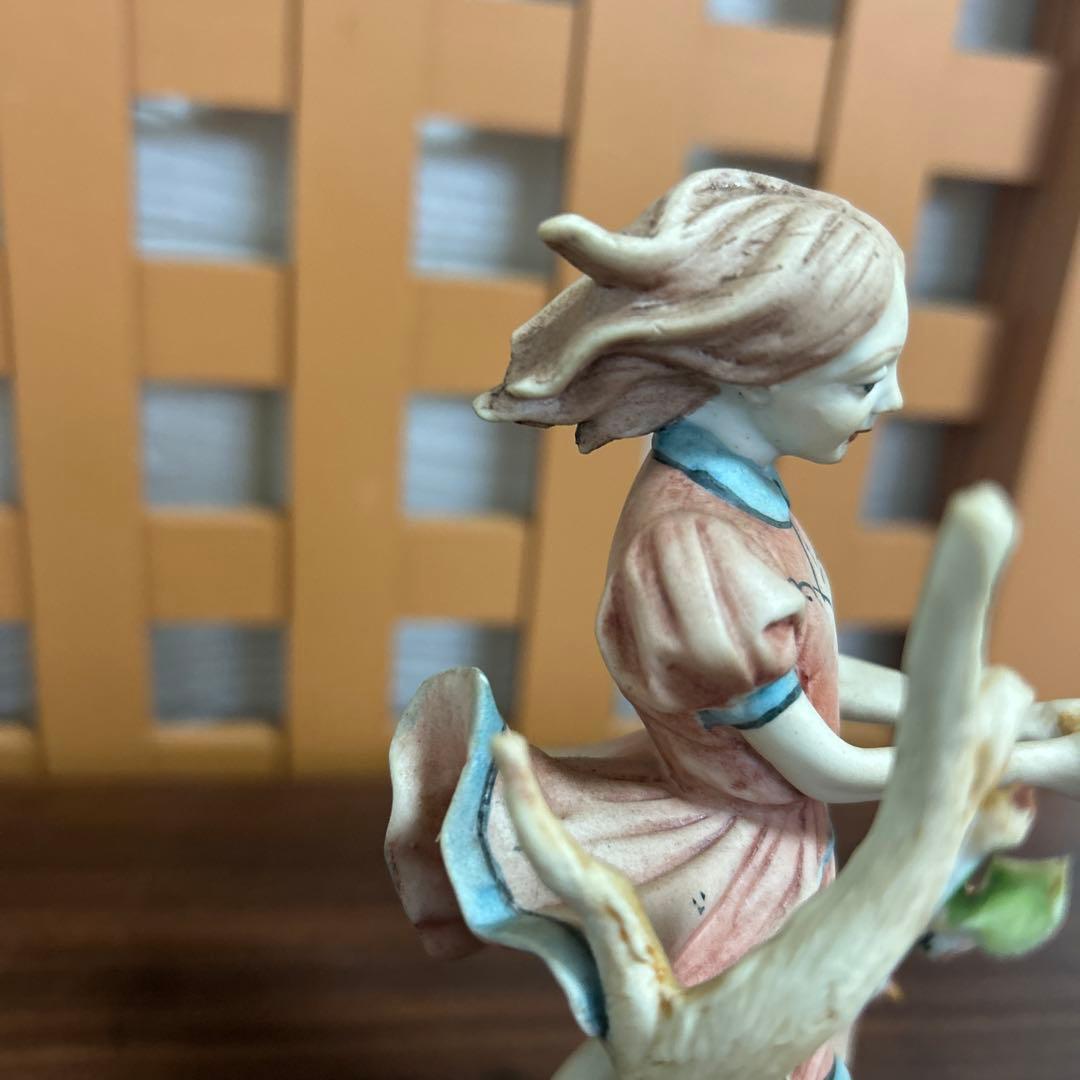 装飾陶磁器　 18〜20世紀イタリア製のカポディモンテ置物 希少　良品