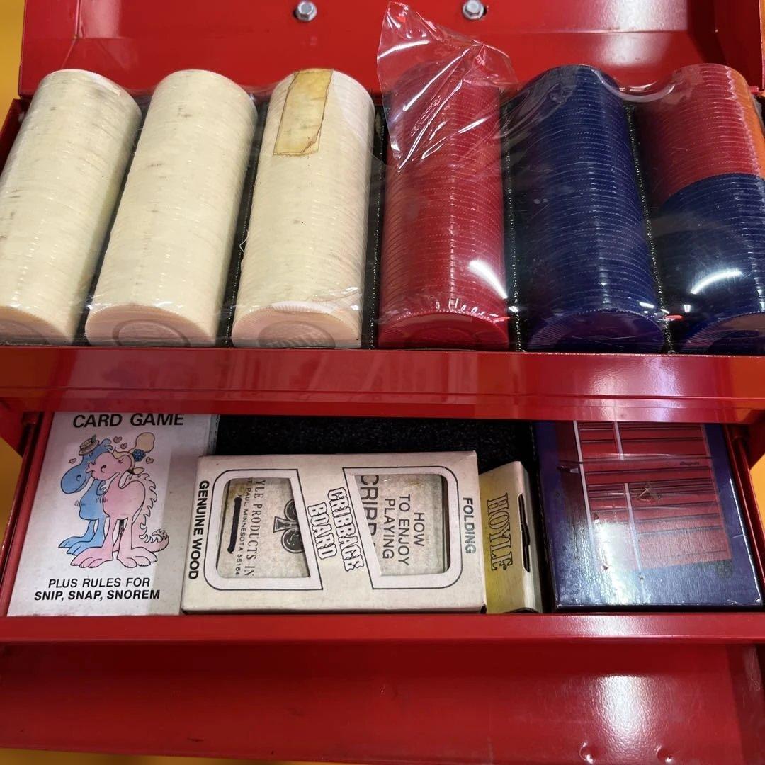 ミニ工具箱★パーティーボックス クリベッジボード トランプ Snap-on