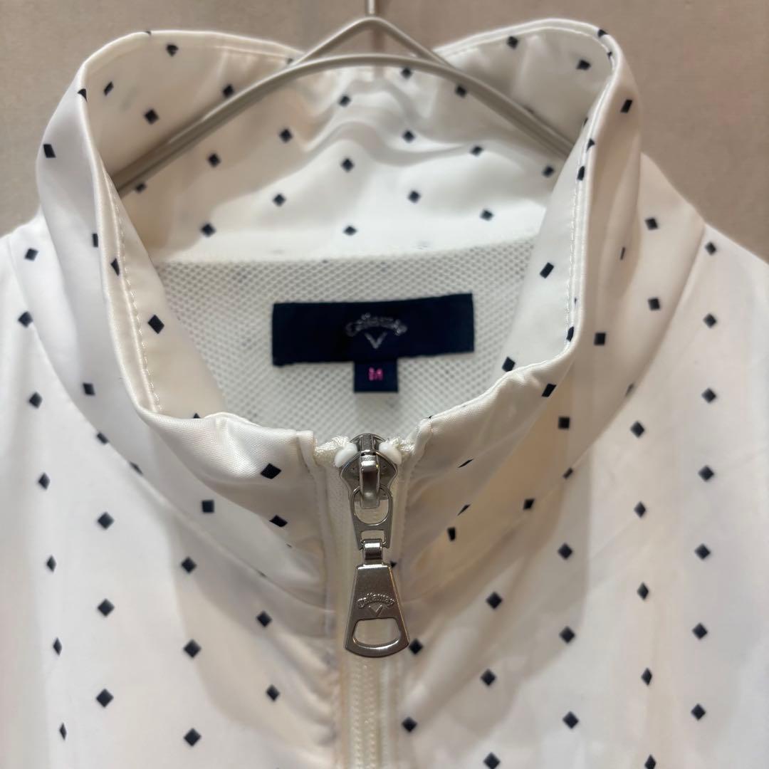 Callaway スターストレッチ フルジップブルゾン ホワイト M ゴルフ