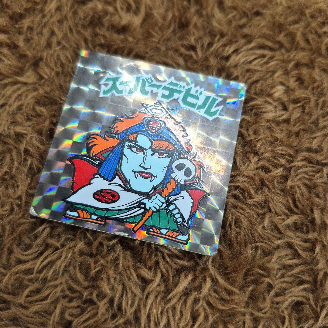 旧ビックリマンシール　第３弾ヘッド　スーパーデビル　裏面薄い黄色