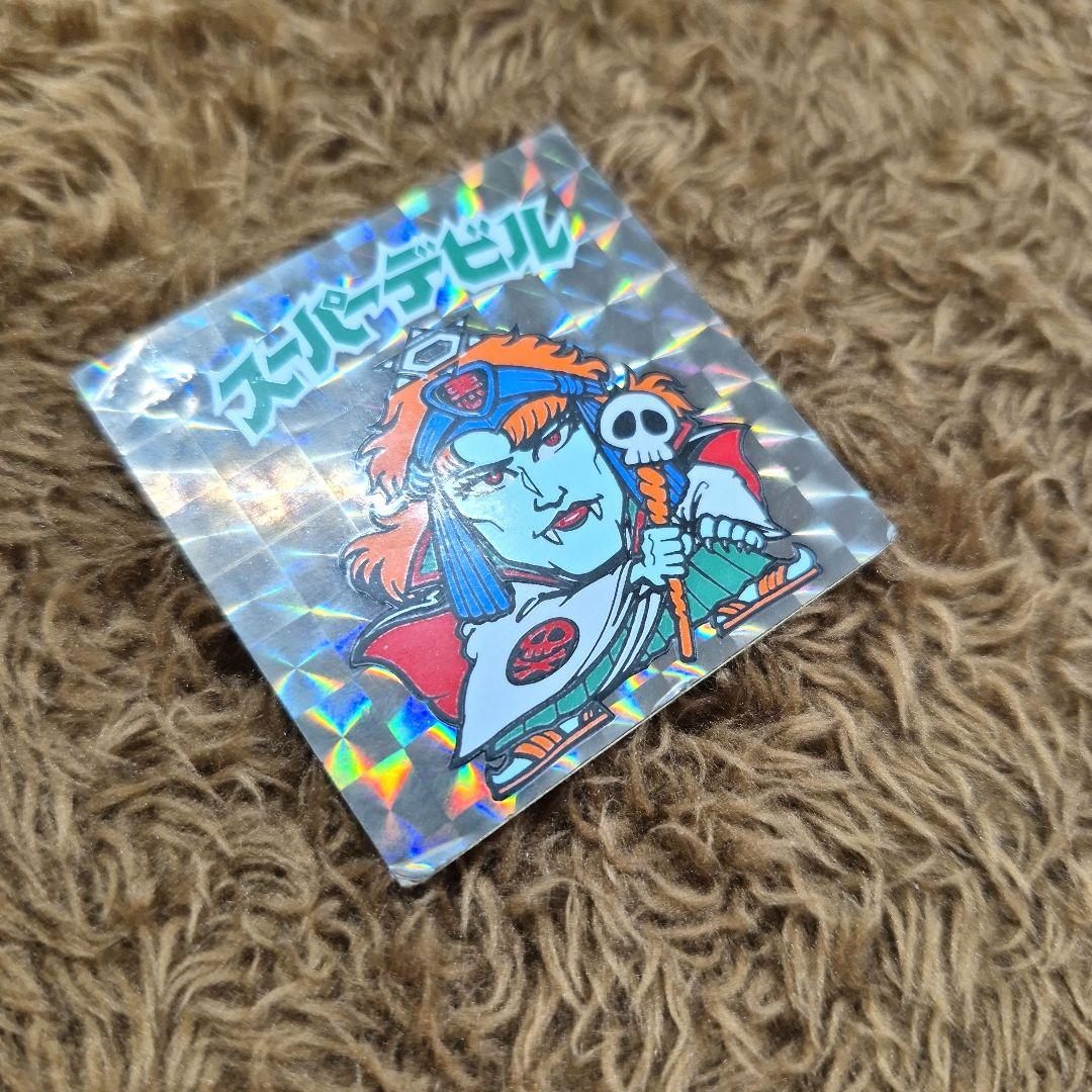 旧ビックリマンシール　第３弾ヘッド　スーパーデビル　裏面薄い黄色