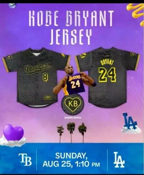 激レア　ドジャース　×　コービー・ブライアント 　限定ユニフォーム