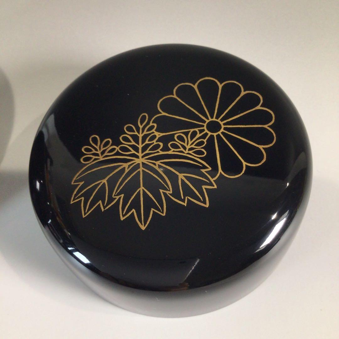 Ｐ３５９　棗　『八雲塗』『円後渓石作』『菊桐蒔絵』『大棗』　共箱　茶道具