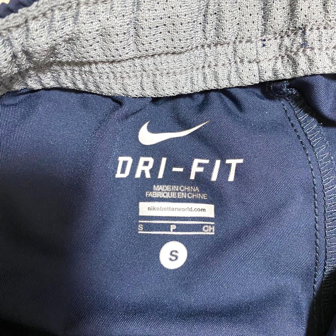 ナイキ　トレーニングウェア　セットアップ　上下　刺繍ロゴ　ランニング　紺色　S