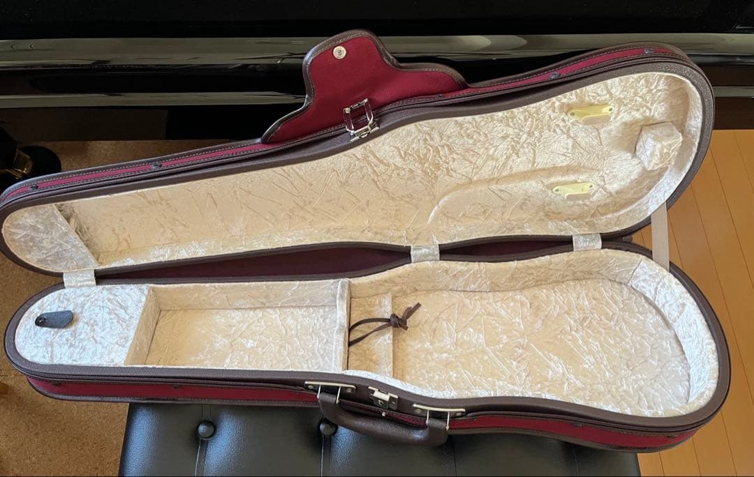 【美品⭐︎お値下げ中】東洋楽器 UL シェル R レッド 4/4用バイオリンケース