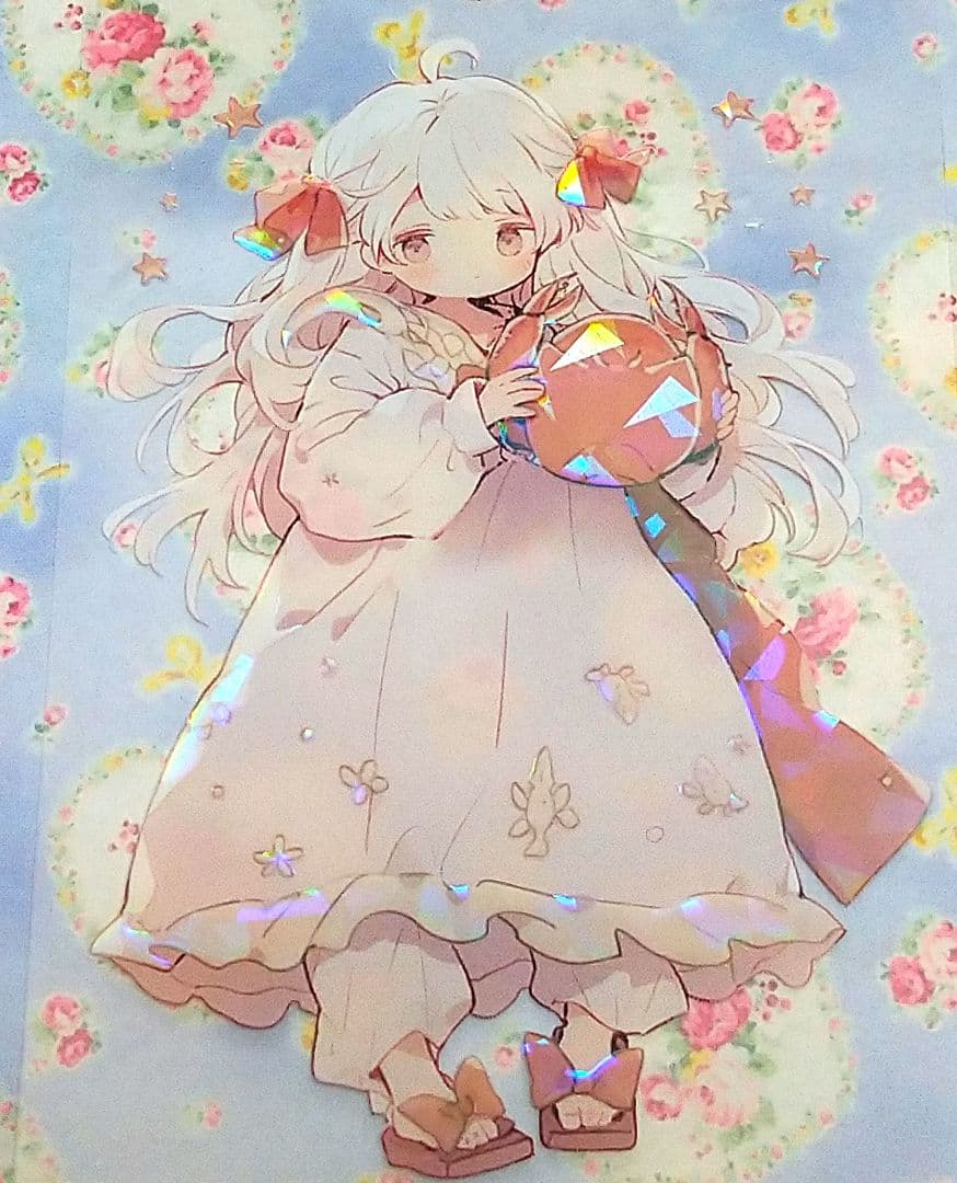 廃盤品✩J793＃巨蟹座-極光(贝壳光)銀河絵日切り売り海外人物女の子AIマステ