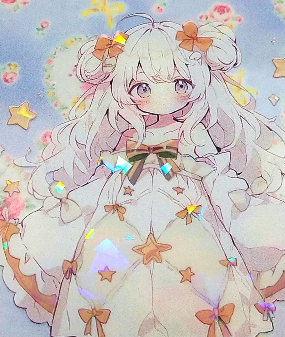 廃盤品✩J793＃巨蟹座-極光(贝壳光)銀河絵日切り売り海外人物女の子AIマステ