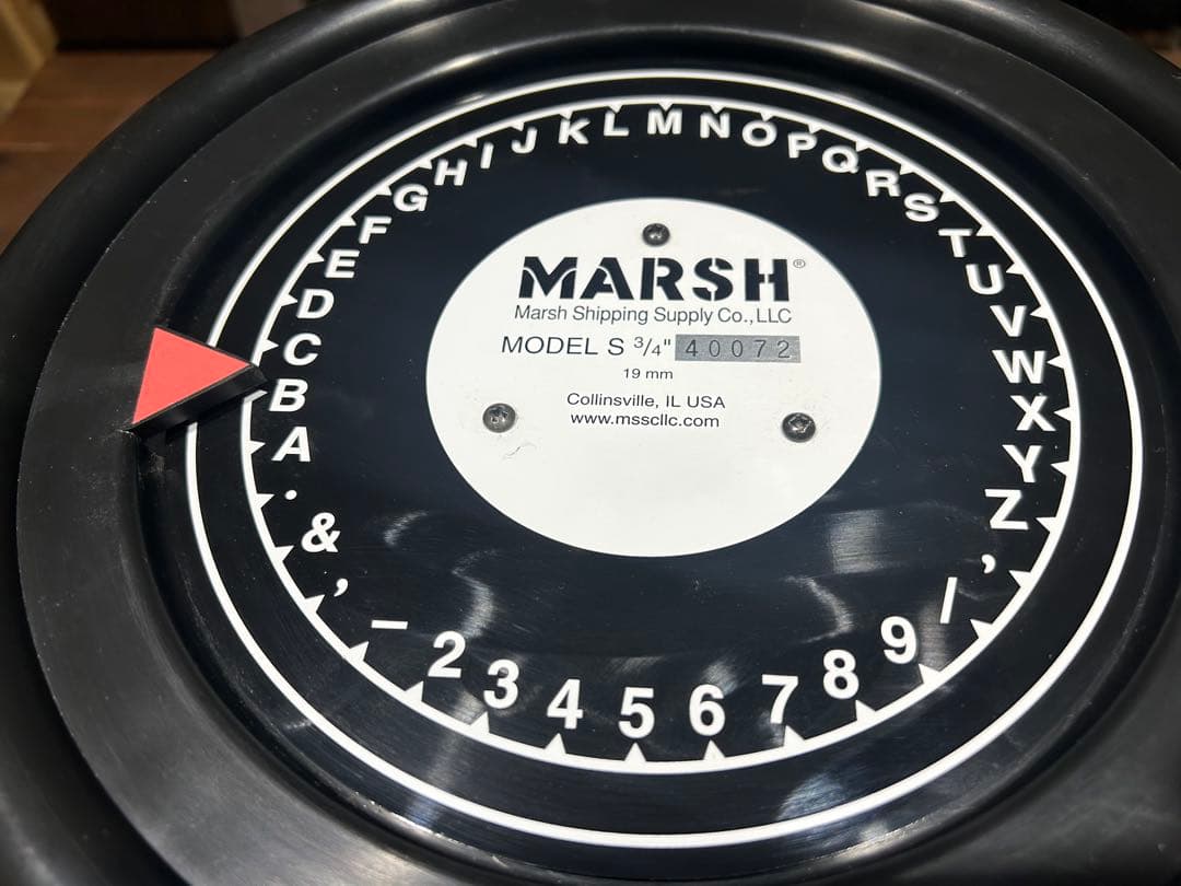 MARSH社製 ステンシルマシン 3/4インチ ブラック 美品 世田谷ベース