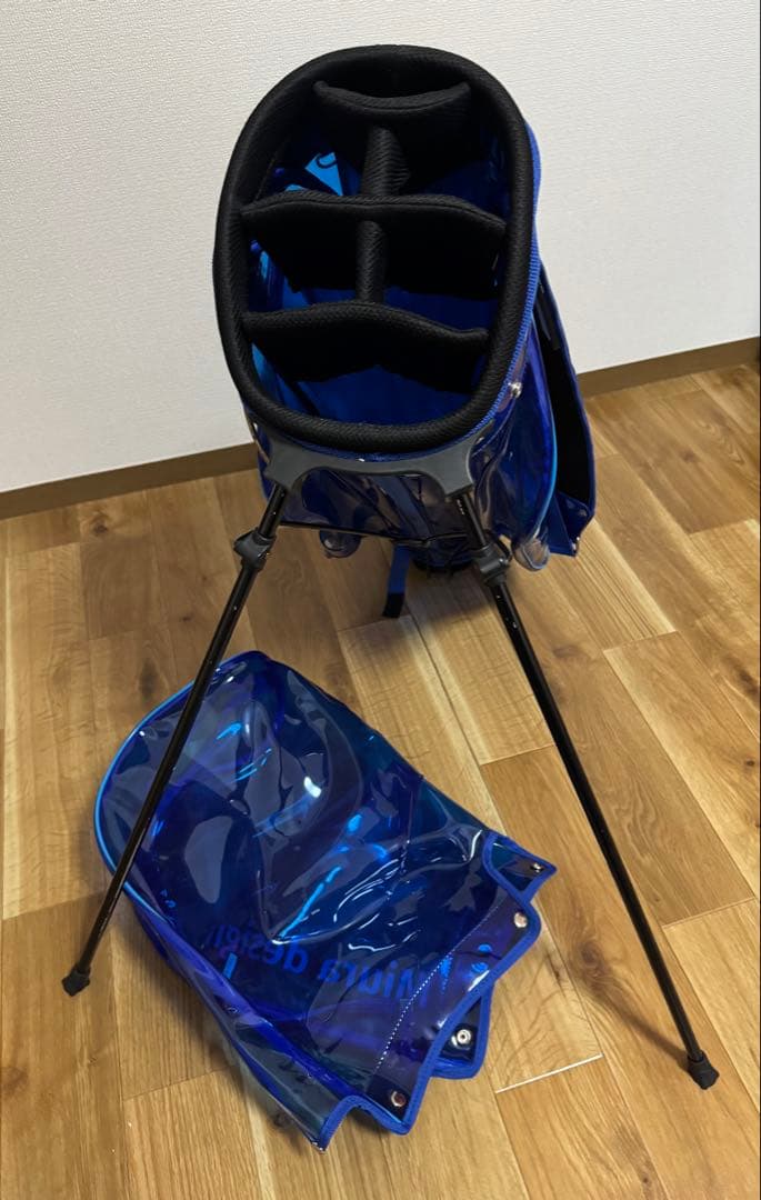 フランク三浦スケルトン☆青色ゴルフバッグ Muir design