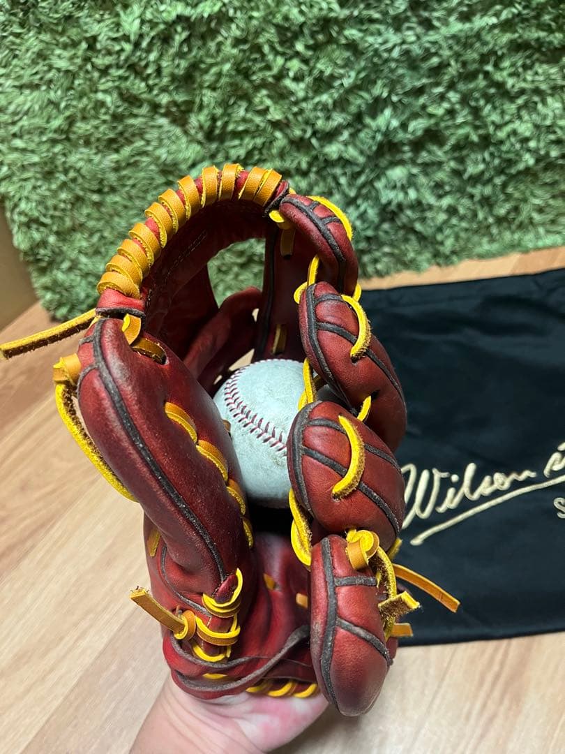 ウィルソンスタッフ デュアル 硬式内野手用86型 Eオレンジ 坂本選手風