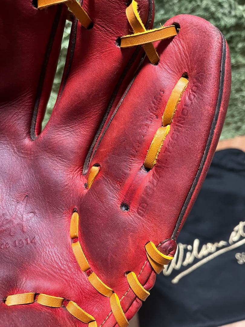 ウィルソンスタッフ デュアル 硬式内野手用86型 Eオレンジ 坂本選手風