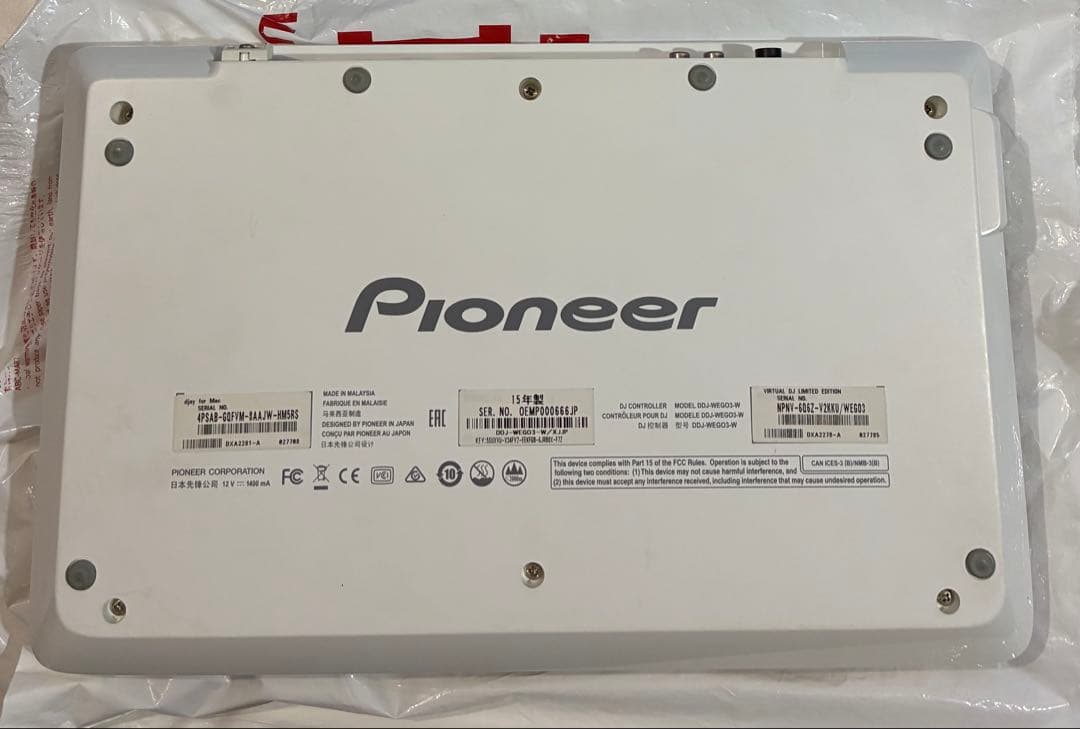 マ*歯様 Pioneerパイオニア　 DDJ-WEG03ーW　コントローラー
