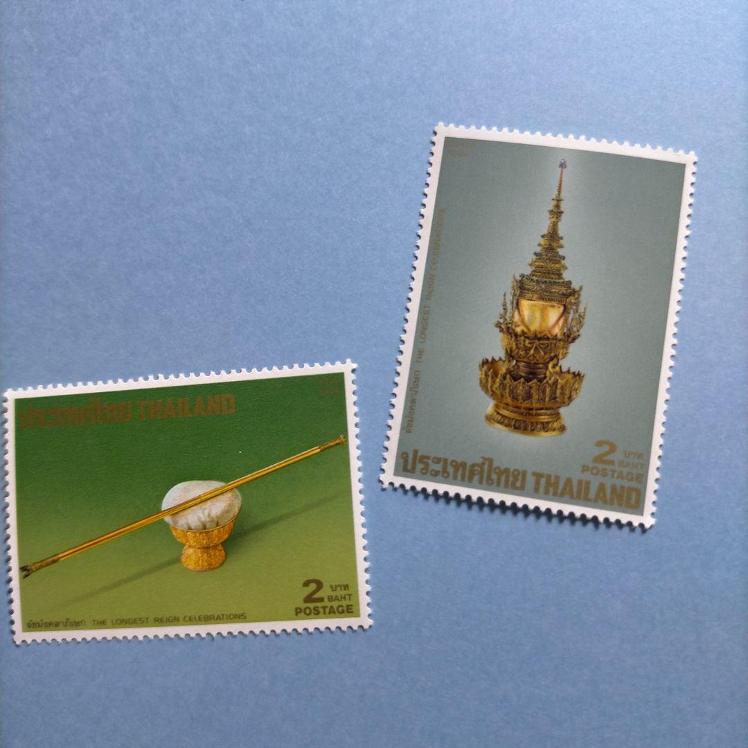 3218 外国切手 タイ 1988年 国王 装具と王座 11種