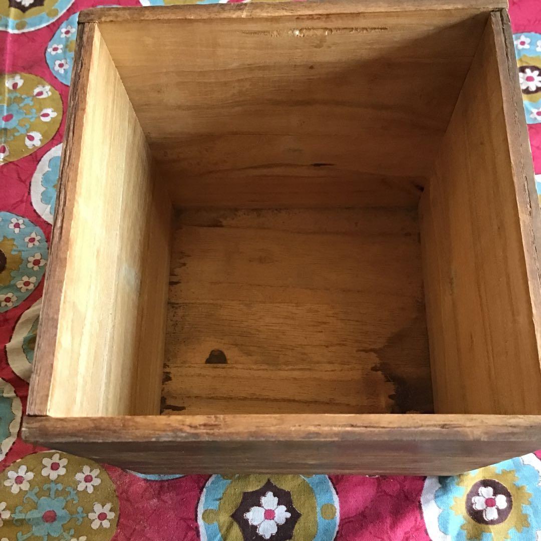 骨董　桐箱入り　銅器　小壺