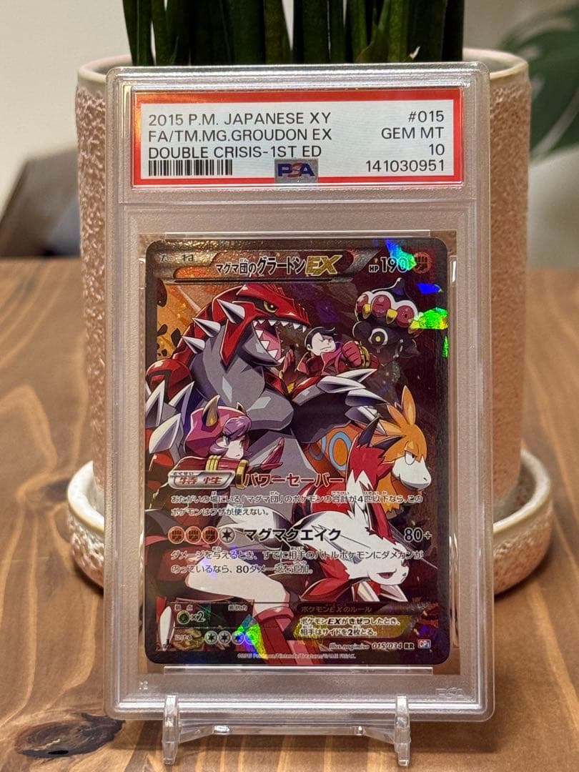 マグマ団のグラードンEX & アクア団のカイオーガEX 【PSA10 2連番】