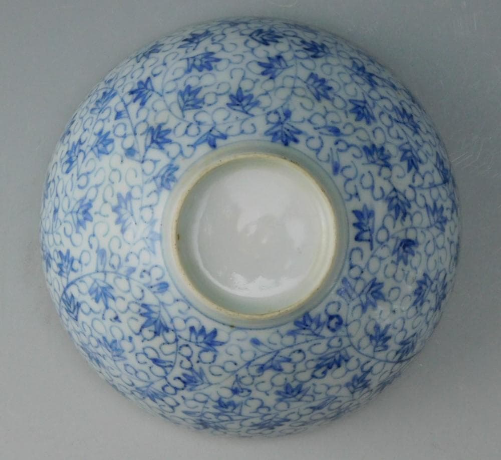 【鳳凰堂】『従三位殿拝領 澤瀉御紋染付御盃』『興丸殿拝領唐草御盃』 長州藩 毛利